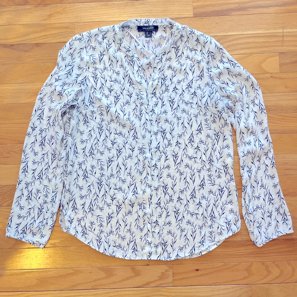 Primark, long sleeve blouse, size 6